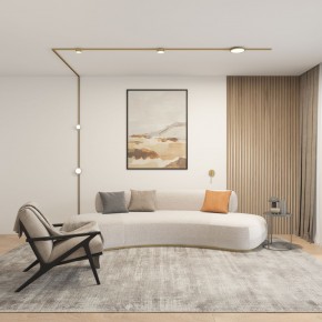 DK5072-SB Бра SHINE WALL со светодиодом, D104*H68, IP20, 3000К, 3W, RA?90, сатинированная латунь, алюминий в Тарко-Сале - tarko-sale.mebel24.online | фото 5