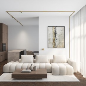 DK5072-SB Бра SHINE WALL со светодиодом, D104*H68, IP20, 3000К, 3W, RA?90, сатинированная латунь, алюминий в Тарко-Сале - tarko-sale.mebel24.online | фото 6