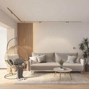 DK5072-SB Бра SHINE WALL со светодиодом, D104*H68, IP20, 3000К, 3W, RA?90, сатинированная латунь, алюминий в Тарко-Сале - tarko-sale.mebel24.online | фото 8