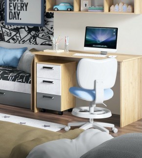 Дуглас (подростковая) М16 Стол прямой + М09 Тумба в Тарко-Сале - tarko-sale.mebel24.online | фото