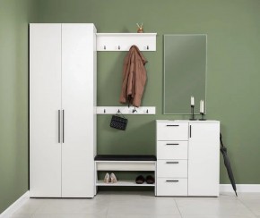 ЭЙР прихожая (модульная) Белый Шагрень в Тарко-Сале - tarko-sale.mebel24.online | фото