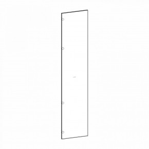 Фасад двери глухой (левый) Глянец белый Марсель в Тарко-Сале - tarko-sale.mebel24.online | фото 1