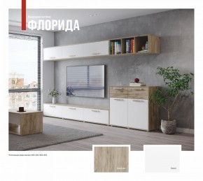 ФЛОРИДА Гостиная (модульная) дуб серый/белый в Тарко-Сале - tarko-sale.mebel24.online | фото