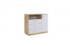 ФОРСАЖ Комод (крафт золотой/белый) в Тарко-Сале - tarko-sale.mebel24.online | фото