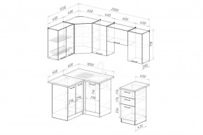 ГЛОРИЯ Кухонный гарнитур Оптима 5 (1200*2000 мм) в Тарко-Сале - tarko-sale.mebel24.online | фото 2