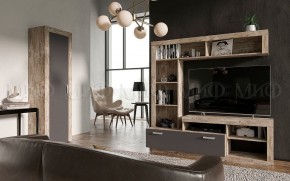 АНГАРА Гостиная (модульная) Графит/дуб юкон в Тарко-Сале - tarko-sale.mebel24.online | фото