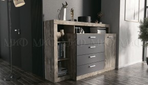 АНГАРА Гостиная (модульная) Графит/дуб юкон в Тарко-Сале - tarko-sale.mebel24.online | фото 4