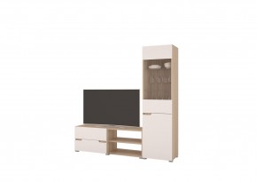 Гостиная АНТАЛИЯ (модульная) Сонома/Белый софт в Тарко-Сале - tarko-sale.mebel24.online | фото 4