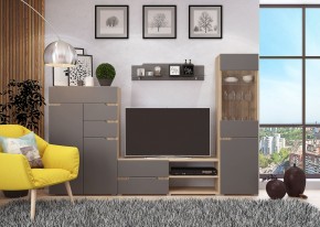 Гостиная АНТАЛИЯ (модульная) Сонома/Графит софт в Тарко-Сале - tarko-sale.mebel24.online | фото 14