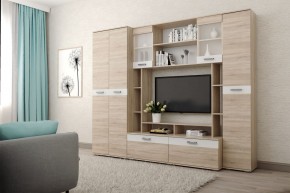 Гостиная Белла (Дуб Сонома/Белый глянец) в Тарко-Сале - tarko-sale.mebel24.online | фото