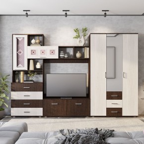 Гостиная Белла (модульная) венге/ясень белый в Тарко-Сале - tarko-sale.mebel24.online | фото 1
