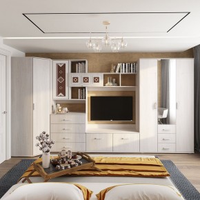 Гостиная Белла (модульная) ясень белый в Тарко-Сале - tarko-sale.mebel24.online | фото