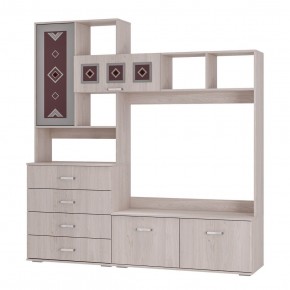 Гостиная Белла центральная секция (ясень белый) в Тарко-Сале - tarko-sale.mebel24.online | фото
