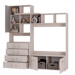 Гостиная Белла центральная секция (ясень белый) в Тарко-Сале - tarko-sale.mebel24.online | фото 2