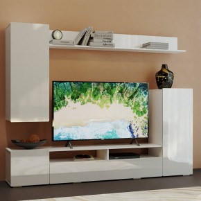 Гостиная Диаманд (белый/белый глянец) в Тарко-Сале - tarko-sale.mebel24.online | фото