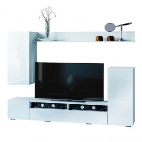 Гостиная Диаманд (белый/белый глянец) в Тарко-Сале - tarko-sale.mebel24.online | фото 3