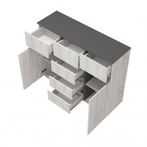 Гостиная Мрия (модульная) Бетон пайн светлый/Графит в Тарко-Сале - tarko-sale.mebel24.online | фото 13