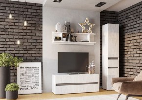 Гостиная Мрия (модульная) Бетон пайн светлый/Графит в Тарко-Сале - tarko-sale.mebel24.online | фото 9