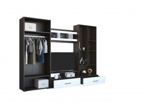 Гостиная Ненси (модульная) Венге/Белый глянец в Тарко-Сале - tarko-sale.mebel24.online | фото 2