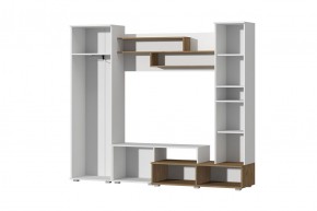 Гостиная Юна (Белый текстурный/Дуб крафт золотой) в Тарко-Сале - tarko-sale.mebel24.online | фото 2