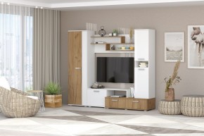 Гостиная Юна (Белый текстурный/Дуб крафт золотой) в Тарко-Сале - tarko-sale.mebel24.online | фото 3