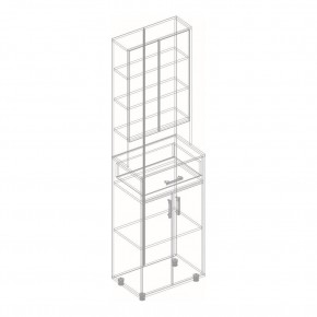 ГРАФ Прихожая (модульная) темно серый в Тарко-Сале - tarko-sale.mebel24.online | фото 17