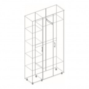 ГРАФ Шкаф 3-х створчатый с зеркалом (перламутр) в Тарко-Сале - tarko-sale.mebel24.online | фото 2