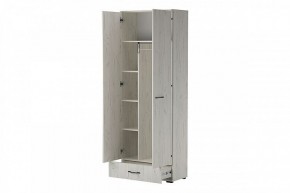 ИТАЛИЯ ШК1Я-800 Шкаф 2дв, 1ящ (дуб крафт белый) в Тарко-Сале - tarko-sale.mebel24.online | фото 2