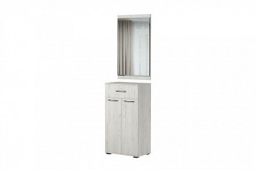 ИТАЛИЯ Зеркало 600/Тумба Комби ТК 600 (дуб крафт белый) в Тарко-Сале - tarko-sale.mebel24.online | фото 1