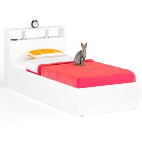 Камелия Кровать 0900, цвет белый, ШхГхВ 93,5х217х78,2 см., сп.м. 900х2000 мм., без матраса, основание есть в Тарко-Сале - tarko-sale.mebel24.online | фото 1