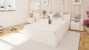Камелия Кровать с ящиками 1200, цвет белый, ШхГхВ 123,5х217х78,2 см., сп.м. 1200х2000 мм., без матраса, основание есть в Тарко-Сале - tarko-sale.mebel24.online | фото 6