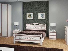 КАРИНА-5 Кровать из массива 1400 (Дуб молочный) в Тарко-Сале - tarko-sale.mebel24.online | фото