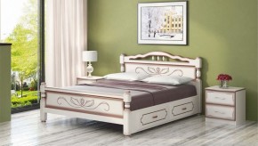 КАРИНА-5 Кровать из массива 1400 с 2-мя ящиками в Тарко-Сале - tarko-sale.mebel24.online | фото 2
