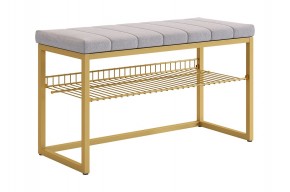 КЛАССНАЯ 2 Обувница (золото/оникс (велюр)​​​​​​​) в Тарко-Сале - tarko-sale.mebel24.online | фото
