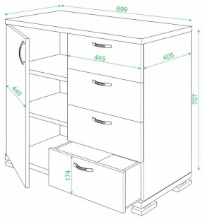 Комод Домино ТБ-4МН в Тарко-Сале - tarko-sale.mebel24.online | фото 2