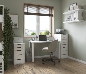 Комод Ингар белый с пятью выдвижными ящиками в Тарко-Сале - tarko-sale.mebel24.online | фото 4