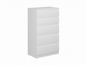 Комод КАСТОР с пятью ящиками, цвет белый в Тарко-Сале - tarko-sale.mebel24.online | фото