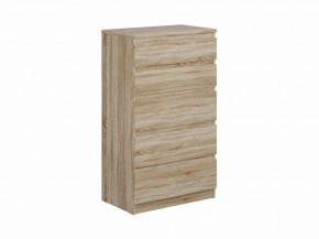 Комод КАСТОР с пятью ящиками, цвет Дуб Сонома в Тарко-Сале - tarko-sale.mebel24.online | фото
