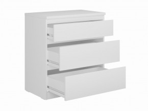 Комод КАСТОР с тремя ящиками, цвет белый в Тарко-Сале - tarko-sale.mebel24.online | фото 2