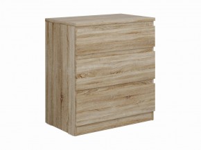 Комод КАСТОР с тремя ящиками, цвет Дуб Сонома в Тарко-Сале - tarko-sale.mebel24.online | фото