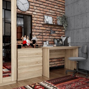 Комод КАСТОР с тремя ящиками, цвет Дуб Сонома в Тарко-Сале - tarko-sale.mebel24.online | фото 3