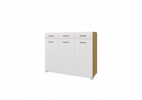 Комод НЕНСИ (Крафт золотой/Белый глянец) в Тарко-Сале - tarko-sale.mebel24.online | фото