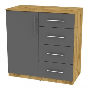 Комод "Калисто (K17)" ручка рейлинг (ДВ-Графит) в Тарко-Сале - tarko-sale.mebel24.online | фото