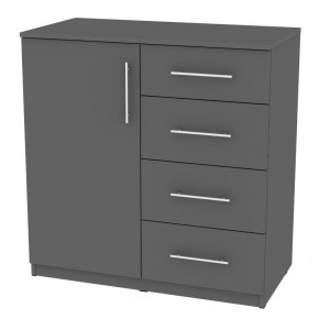 Комод "Калисто (K17)" ручка рейлинг (Графит) в Тарко-Сале - tarko-sale.mebel24.online | фото