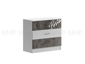 ВЕГА NEW Позитив Комод (Бетон темный/белый) в Тарко-Сале - tarko-sale.mebel24.online | фото