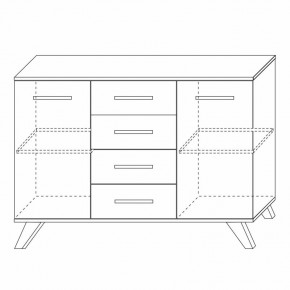 Комодино Вега Скандинавия в Тарко-Сале - tarko-sale.mebel24.online | фото 3