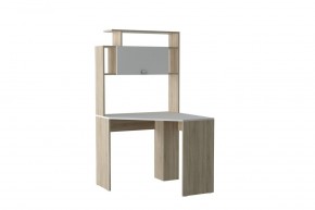 Компьютерный стол №11 (Дуб Сонома/Белый глянец) в Тарко-Сале - tarko-sale.mebel24.online | фото 3