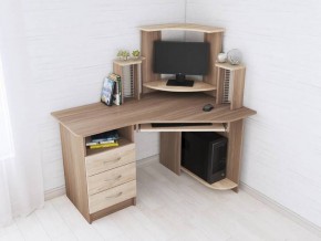 Компьютерный стол Грета-7 ясень шимо/дуб сонома в Тарко-Сале - tarko-sale.mebel24.online | фото