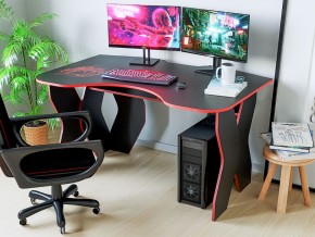 Компьютерный стол КЛ №9.0 (Черный/Красный) в Тарко-Сале - tarko-sale.mebel24.online | фото 3