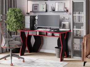Компьютерный стол КЛ №9.0 (Черный/Красный) в Тарко-Сале - tarko-sale.mebel24.online | фото 4